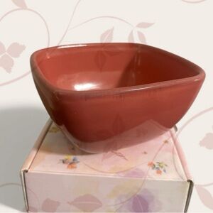 Bizzirri Made In Italy Italian Ceramic Square Bowl-Rust Red